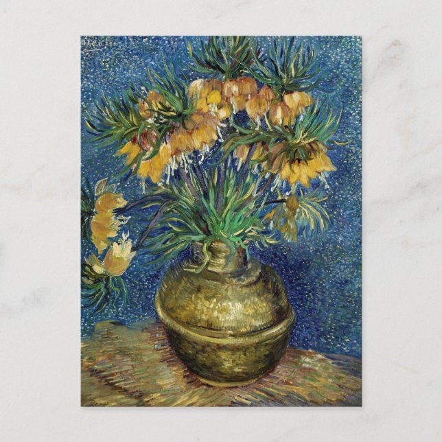 Vincent van Gogh Imperial Fritillaries Malen Postkarte (Vorderseite)