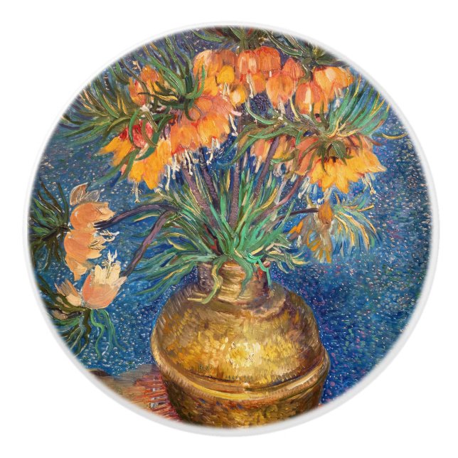 Vincent van Gogh - Imperiale Fritillaries Keramikknauf (Vorderseite)