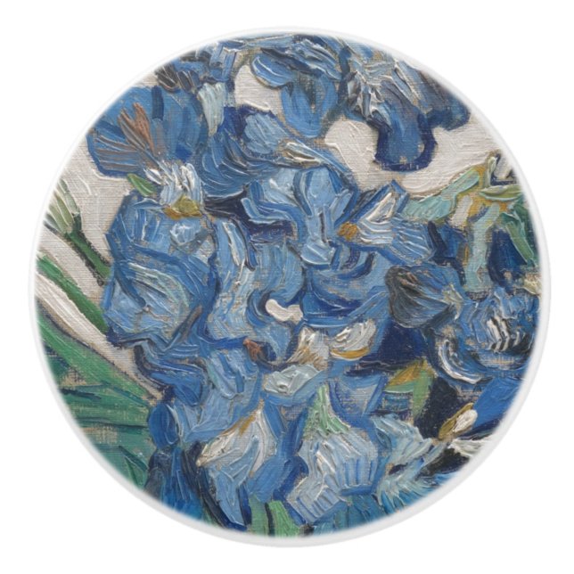 Vincent Van Gogh Impressionismus Blume Malerei Keramikknauf (Vorderseite)