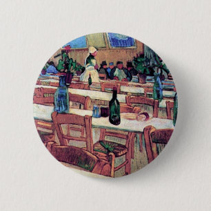 Vincent Van Gogh - Innenraum eines Restaurants Button