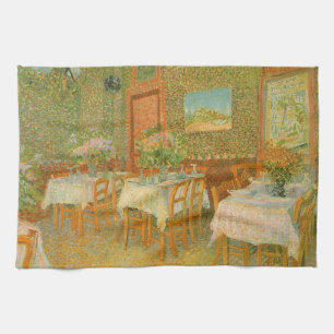 Vincent van Gogh - Innenraum eines Restaurants Geschirrtuch