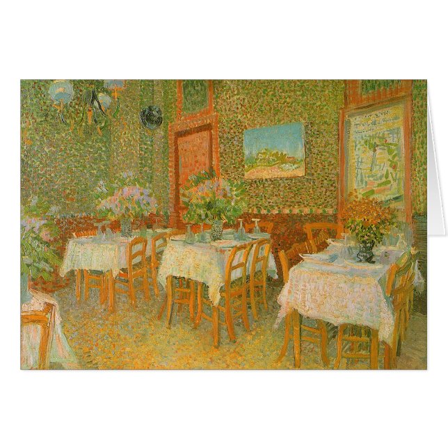 Vincent van Gogh - Inneres eines Restaurants (Vorderseite (Horizontal))
