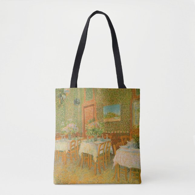 Vincent van Gogh - Inneres eines Restaurants Tasche (Vorderseite)