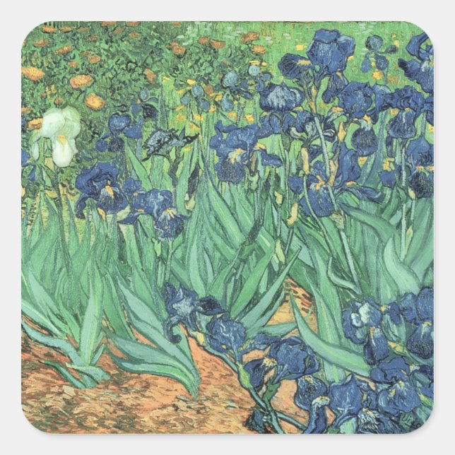Vincent van Gogh | Ire, 1889 Quadratischer Aufkleber (Vorderseite)