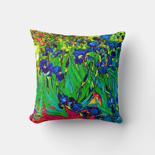 Vincent Van Gogh - Ire - Blume Lover Pop Art Kissen (Vorderseite)