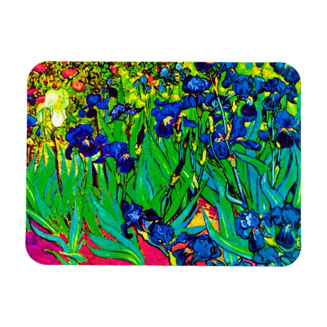 Vincent Van Gogh - Ire - Blume Lover Pop Art Magnet (Horizontal)