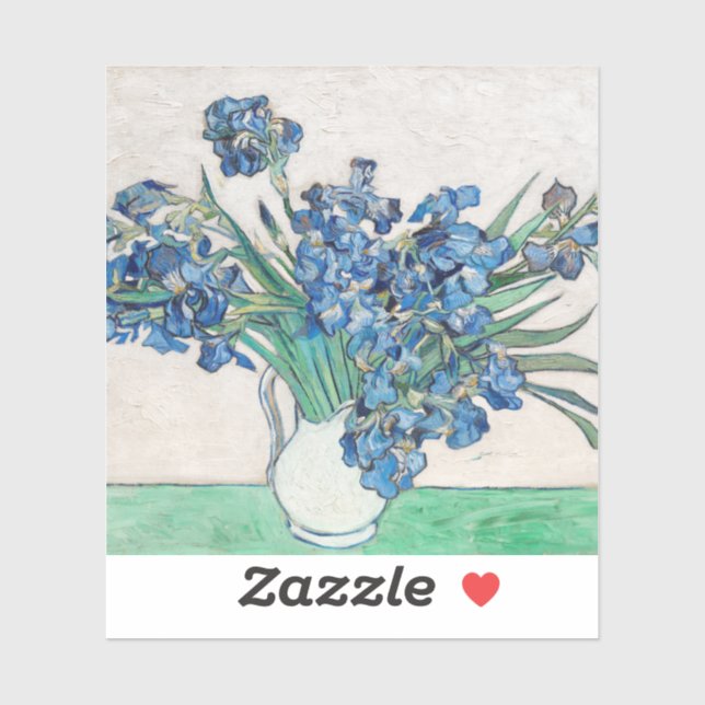 Vincent Van Gogh. Ire. Blumenimpressionismus Aufkleber (Blatt)