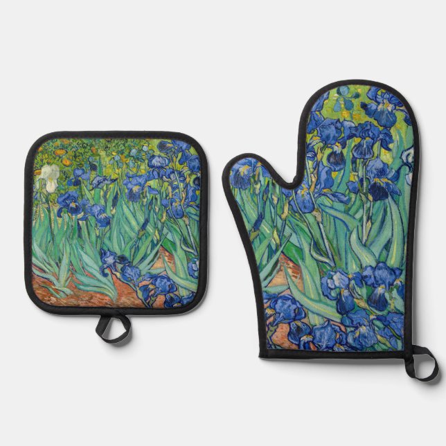 Vincent Van Gogh - Ire Ofenhandschuh & Topflappen-Set (Vorderseite)