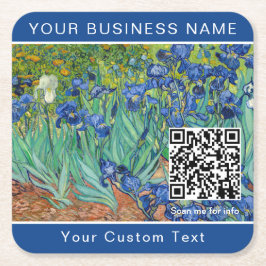 Vincent Van Gogh - Ire - QR-Code Rechteckiger Pappuntersetzer