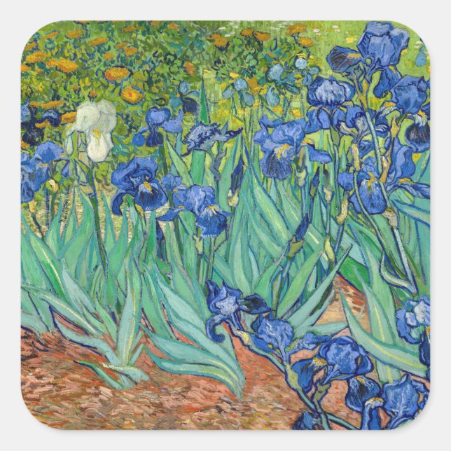 Vincent Van Gogh - Ire Quadratischer Aufkleber (Vorderseite)