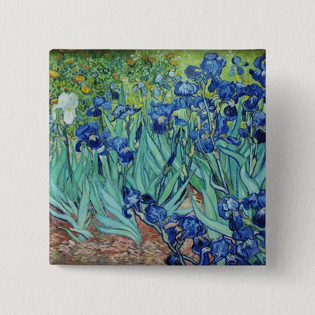 Vincent van Gogh Irises Button (Vorderseite)