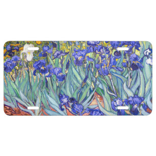 Vincent van Gogh Irises Vintage feine mit US Nummernschild