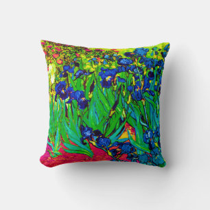 Vincent Van Gogh - Irissen - Flower Lover Pop Art Kissen