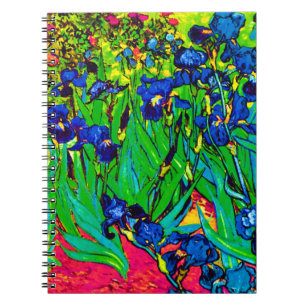 Vincent Van Gogh - Irissen - Flower Lover Pop Art Notizblock