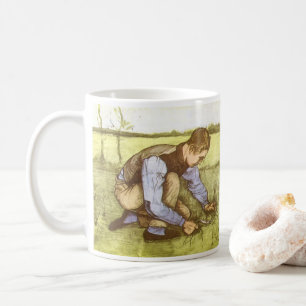 Vincent van Gogh - Junge beim Grasmähen mit Sichel Kaffeetasse