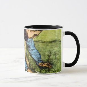 Vincent Van Gogh - Junge, der Gras mit Sichel schn Tasse