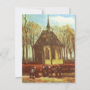 Vincent van Gogh - Kapelle in Nuenen, Kirchgänger