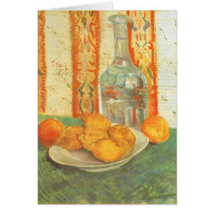 Vincent van Gogh - Karaffe und Zitronen auf einem 