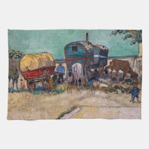 Vincent Van Gogh - Karawanen, Zigeunerlager bei Ar Geschirrtuch