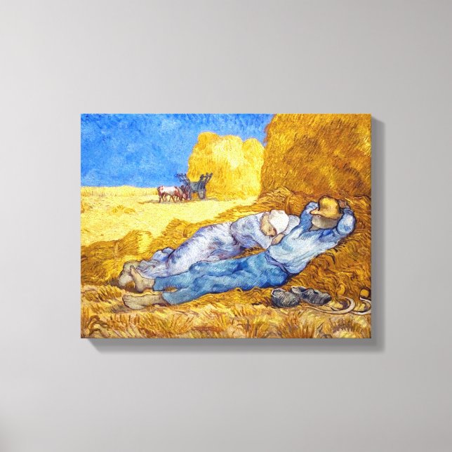 Vincent Van Gogh - Keine Erholung von der Arbeit - Leinwanddruck (Vorderseite)