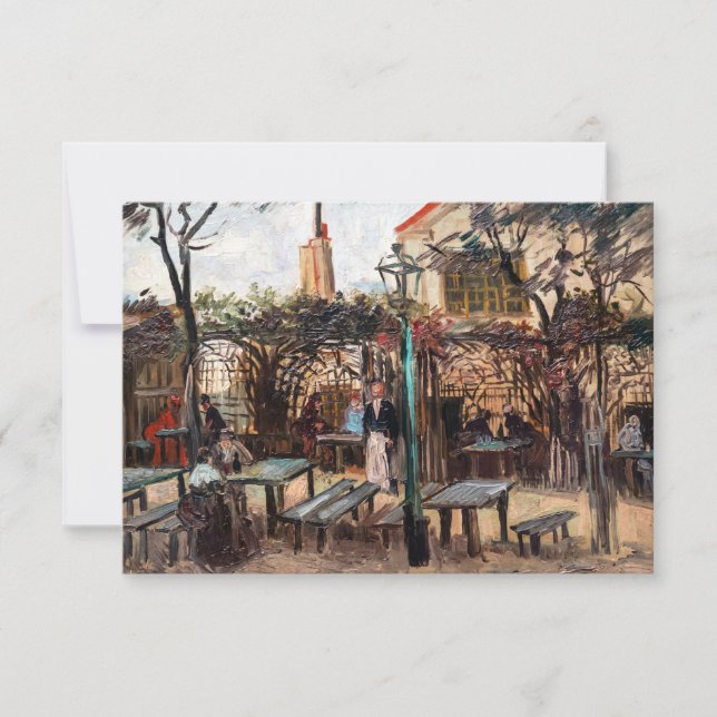 Vincent Van Gogh - La Guinguette auf Montmartre Dankeskarte (Vorderseite)