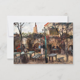 Vincent Van Gogh - La Guinguette auf Montmartre Dankeskarte