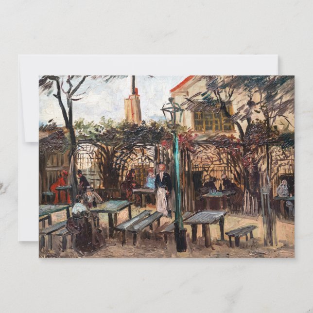 Vincent Van Gogh - La Guinguette auf Montmartre Einladung (Vorderseite)