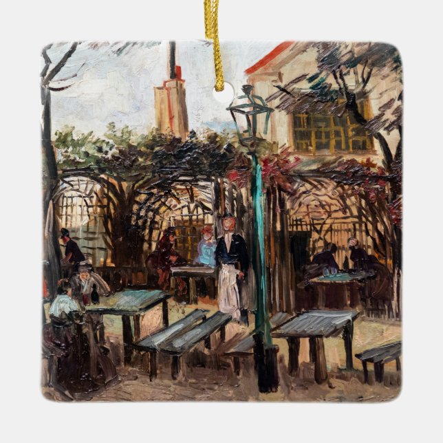 Vincent Van Gogh - La Guinguette auf Montmartre Keramikornament (Vorderseite)