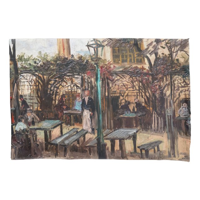 Vincent Van Gogh - La Guinguette auf Montmartre Kissenbezug (Vorderseite)