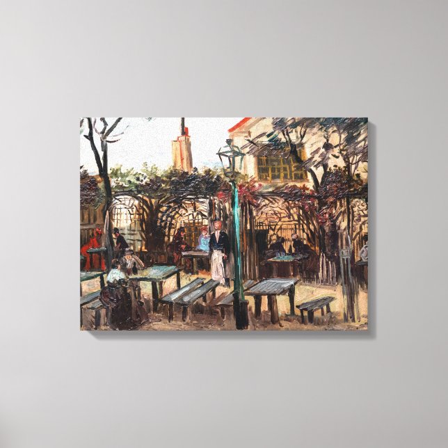 Vincent Van Gogh - La Guinguette auf Montmartre Leinwanddruck (Vorderseite)