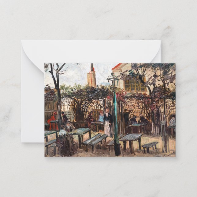 Vincent Van Gogh - La Guinguette auf Montmartre Mitteilungskarte (Vorderseite)