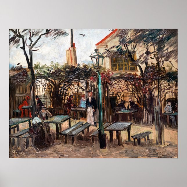 Vincent Van Gogh - La Guinguette auf Montmartre Poster (Vorne)