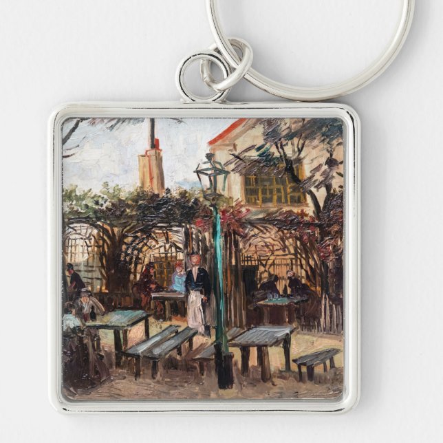 Vincent Van Gogh - La Guinguette auf Montmartre Schlüsselanhänger (Vorne)