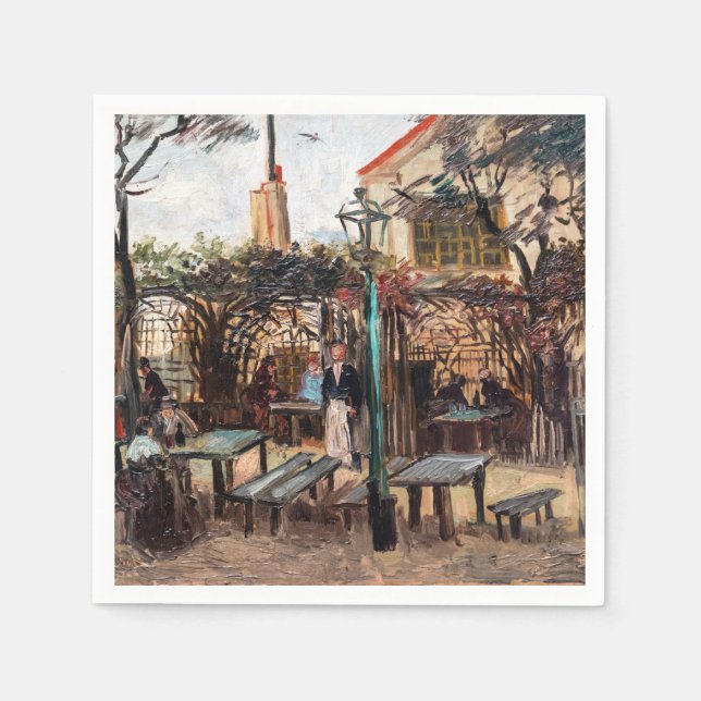 Vincent Van Gogh - La Guinguette auf Montmartre Serviette (Vorderseite)