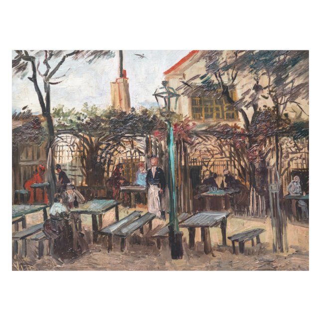 Vincent Van Gogh - La Guinguette auf Montmartre Tischdecke (Vorderseite (Horizontal))
