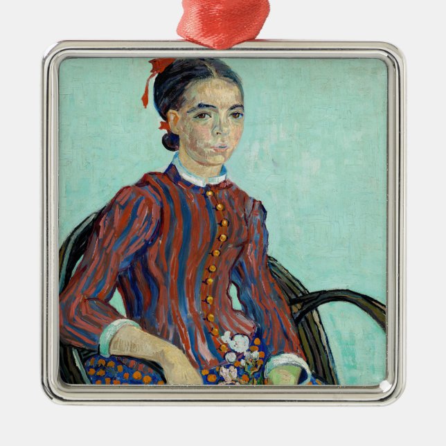 Vincent van Gogh - La Mousme Ornament Aus Metall (Vorne)