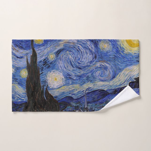Vincent Van Gogh - La nuit étoilée (Serviette à main)
