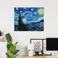 Vincent Van Gogh La Nuit Étoilée Impression d'art