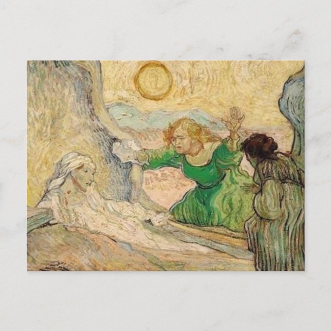 vincent van gogh- la résurrection de lazare (d'apr postkarte (Vorderseite)