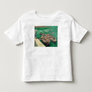 Vincent van Gogh landenBühne mit Booten, 1888 Kleinkind T-shirt