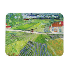 Vincent van Gogh - Landscape with Carriage & Train Magnet