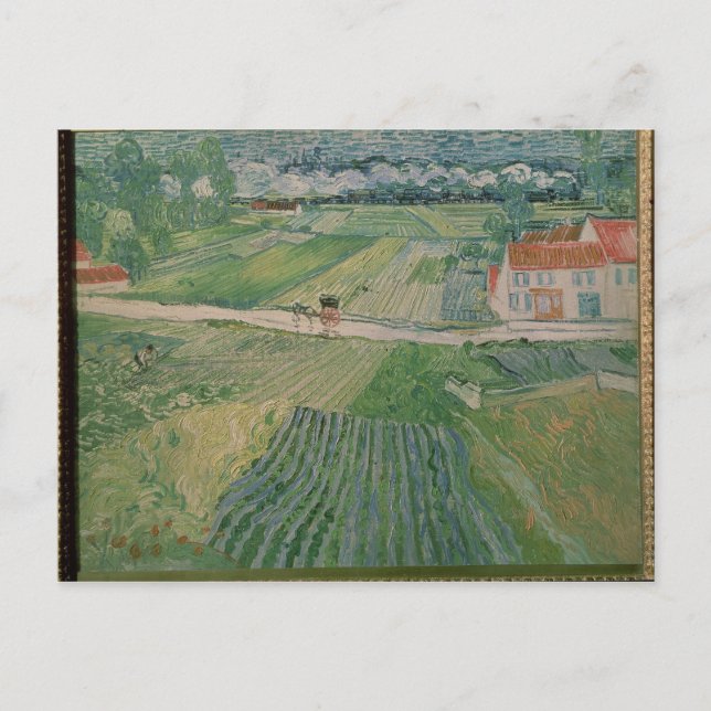 Vincent van Gogh | Landschaft bei Auvers Postkarte (Vorderseite)