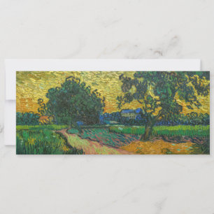 Vincent van Gogh - Landschaft bei Dämmerung Einladung