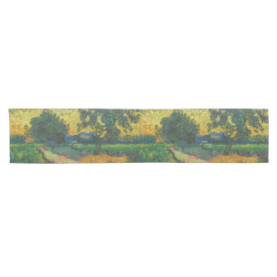 Vincent van Gogh - Landschaft bei Dämmerung Kurzer Tischläufer