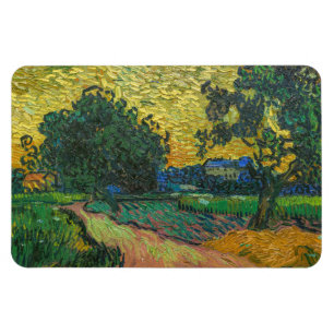 Vincent van Gogh - Landschaft bei Dämmerung Magnet