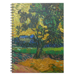 Vincent van Gogh - Landschaft bei Dämmerung Notizblock