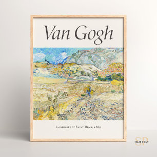 Vincent van Gogh Landschaft bei Saint-Rémy Frankre Poster