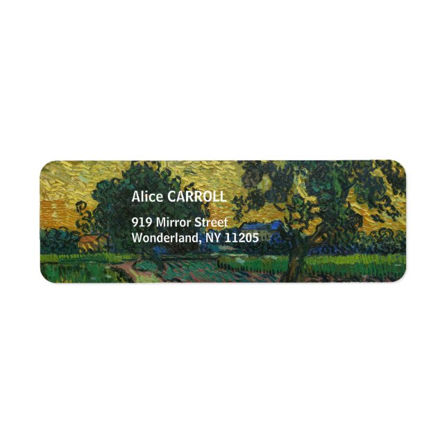 Vincent van Gogh - Landschaft bei Twilight (Vorne)