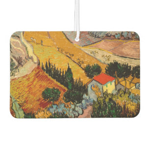 Vincent van Gogh - Landschaft, Haus und Pflüger Autolufterfrischer