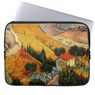 Vincent van Gogh - Landschaft, Haus und Pflüger Laptopschutzhülle